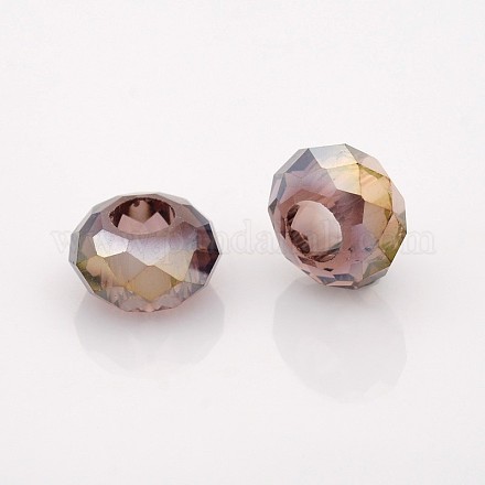 AB Color Plated Electroplate Glass Beads GPDL-J028-AB17-1