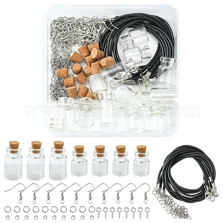 DIY Wish Bottle Jewelry Making Finding Kit DIY-FS0003-77-1