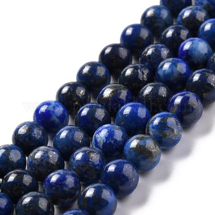 Chapelets de perle en lapis-lazuli naturel G-G953-04-8mm-1