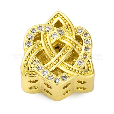 Стойки обшивки латунь микро проложить кубического циркония бусы KK-Z081-15-1