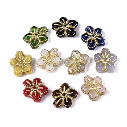 Непрозрачные стеклянные бусы LAMP-T021-41M-1