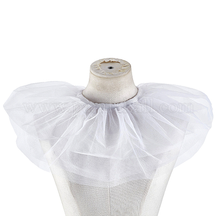 Съемные накладные воротники из полиэстеровой марли AJEW-WH0314-863-1