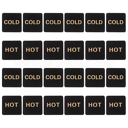 2 шт. акриловые знаки холодной и горячей воды AJEW-WH0270-332-1