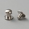 Alloy Jewelry Box Drawer Handles, Cabinet Knobs, Nipple Stud Rivets for Phone Case DIY, Platinum, 7.5x7.5mm, Hole: 2.5mm