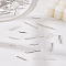 70pcs 7 styles Iron Pendants, Tube, Silver, 5.5x12.5~43x4mm, Hole: 3.5mm, 10pcs/style