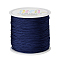 Nylon Braided Cord, Chinese Knotting Cord for Beading Jewelry Making Macrame Craft, Prussian Blue, 0.8mm, about 98.43yards/roll(90m/roll)