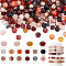 610Pcs Glass Beads Sets, Mixed Styles, Mixed Color, 8~9.5mm