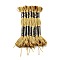 Polyester Embroidery Floss, Cross Stitch Threads, Goldenrod, 1mm, about 8.75 Yards(8m)/Bundle