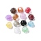 Transparent Resin Beads, Temperature Sensing Color Changing Beads, Polygon, Faceted, with Glitter Powder, Mixed Color, 16x16x15.5mm, Hole: 2.5mm