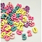 Wooden Cabochons, Number Shape, for Decorate Jewelry Making, Mixed Color, 1.5cm, 100pcs/bag