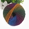 Gradient Color Wool Thread, Section Dyed Icelandic Wool Thread, Soft and Warm, for Hand-woven Shawl Scarf Hat, Colorful, 2mm