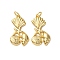 Brass Pendants, with Jump Ring, Rack Plating, Long-Lasting Plated, Lead Free & Cadmium Free, Real 18K Gold Plated, Shell Shape, 24x14x2.5mm, Hole: 3.5mm