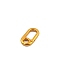 Alloy Spring Gate Rings, Oval, Golden, 33x17mm