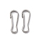 304 Stainless Steel Keychain Clasps, Quick Links, Stainless Steel Color, 20.5x7x2mm, Inner Diameter: 5x18.5mm