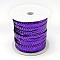 Plastic Paillette Beads, Sequins Beads, Ornament Accessories, Flat Round, Blue Violet, 6mm, about 100yards/roll