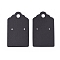 Paper Earring Display Cards, Black, 49.5x29.5x0.4mm, 100pcs/set