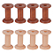8Pcs 2 Styles Wooden Bobbins, Column, Mixed Color, 18~50x35~52mm, 4pcs/style