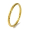 Ion Plating(IP) Plain 304 Stainless Steel Bangles for Women, Golden, Inner Diameter: 2-3/8 inch(6.1cm)