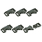 Polyformaldehyde Side Release Buckles, Rectangle, Dark Olive Green, 71.5x37.5x17.4mm, Hole: 4x25.5mm
