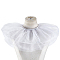 Detachable Polyester Gauze False Collars, Neckline Trim, DIY Garment Accessories, White, 1210mm