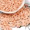 Baking Painted Glass Twist Bugle Beads, Round Hole, Light Salmon, 7x2mm, Hole: 0.8mm, about 13636pcs/pound