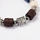 Bracelets de perles de pierre de lave BJEW-D325-10-2