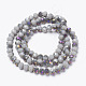 Chapelets de perles en verre opaque électrolytique EGLA-A034-P6mm-F15-2