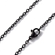304 ожерелье-цепочка из нержавеющей стали для мужчин и женщин NJEW-K245-024E-2