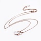 304 Stainless Steel Pendant Necklaces NJEW-I232-19RG-1