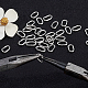 Pandahall ca. 200 Stück Edelstahl ovale offene Biegeringe für Armband Halskette Schmuck finden 11x6mm IFIN-PH0024-44P-3