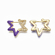 Brass Micro Pave Clear Cubic Zirconia Huggie Hoop Earrings EJEW-R144-013-NF-3