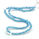 Electroplate Glass Beads Strands EGLA-F009-A04-3