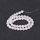 Natural White Agate Round Beads Strands G-N0151-10-6mm-2