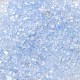 透明電気めっきの砕いたガラス工芸品  ABカラーメッキ  不規則なガラスチップ  ネイルアート用 diy 花瓶フィラー  コーンフラワーブルー  1.5~2x1.5~2mm GLAA-F123-11-3