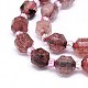Chapelets de perles aux fraises en quartz naturel G-O201B-35-3