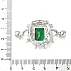 Застежки-защелки из латуни и стекла KK-U059-48P-3