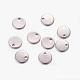 Original Color Stamping Blank Tag Charms 304 Stainless Steel Flat Round Pendants X-STAS-Q056-2