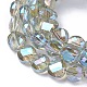 Electroplate Glass Beads Strands EGLA-J149-B-FR02-3