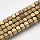 Electroplate Non-magnetic Synthetic Hematite Bead Strands G-Q467-11F-1