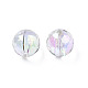 Placage uv perles acryliques irisées arc-en-ciel transparentes OACR-N008-160-3