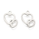 Valentine's Day 304 Stainless Steel Charms STAS-I151-25P-1