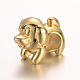 Twelve Chinese Zodiac Signs Brass Puppy European Beads KK-I608-11-1