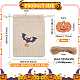 Benecreat 36 pz 6 stili sacchetti di immagazzinaggio del panno di cotone di halloween ABAG-BC0001-52-2