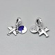 925 Sterling Silver European Dangle Charms STER-I019-32AS-2