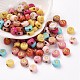Perles acryliques opaques de couleurs mélangées MACR-Q242-011A-1
