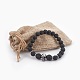 Bracelets extensibles en perles de lave naturelle BJEW-JB03959-02-4