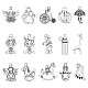 Nbeads 90 pz 15 stili pendenti in lega stile tibetano TIBE-NB0001-12-1
