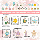 SUNNYCLUE 1 Box 120Pcs 24 Style Flower Enamel Charms Floral Charms Fairy Flowers Charms Daisy Spring Summer Charm for Jewelry Making Charms DIY Bracelet Necklace Ankle Craft Women Adults Gifts ENAM-SC0003-33-2