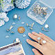 Unicraftale diy kit de fabricación de anillos de cúpula en blanco DIY-UN0004-56-4