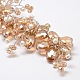 Bavoir en perles de verre à facettes de fleurs NJEW-N0014-26A-2